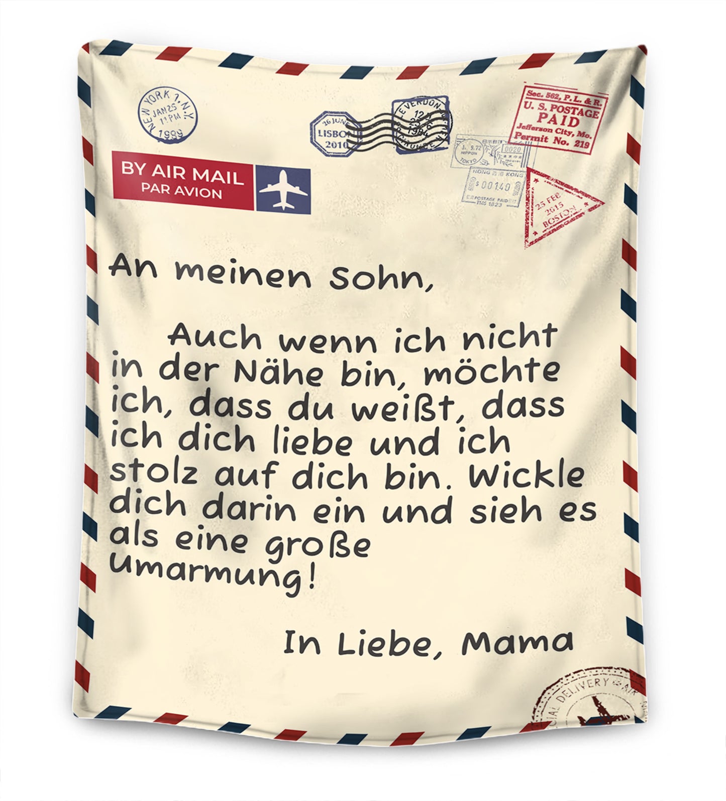 Mutter - Für meine Tochter / Für meinen Sohn - Premium Decke™ Ver. 3