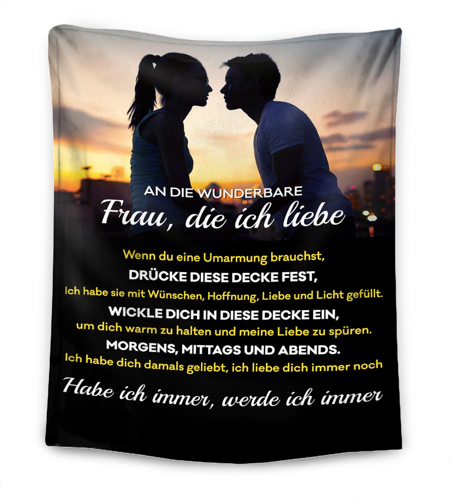 Ich schätze dich - An meine(n) Ehefrau/ Ehemann - Premium Decke™