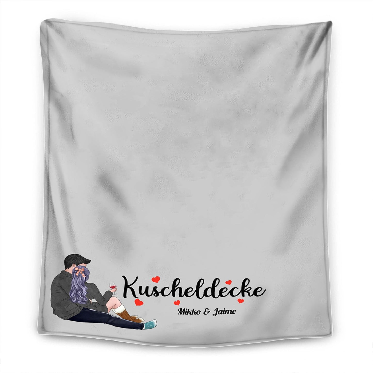 Unsere Kuscheldecke - Personalisierte Premium-Decke Ver4™