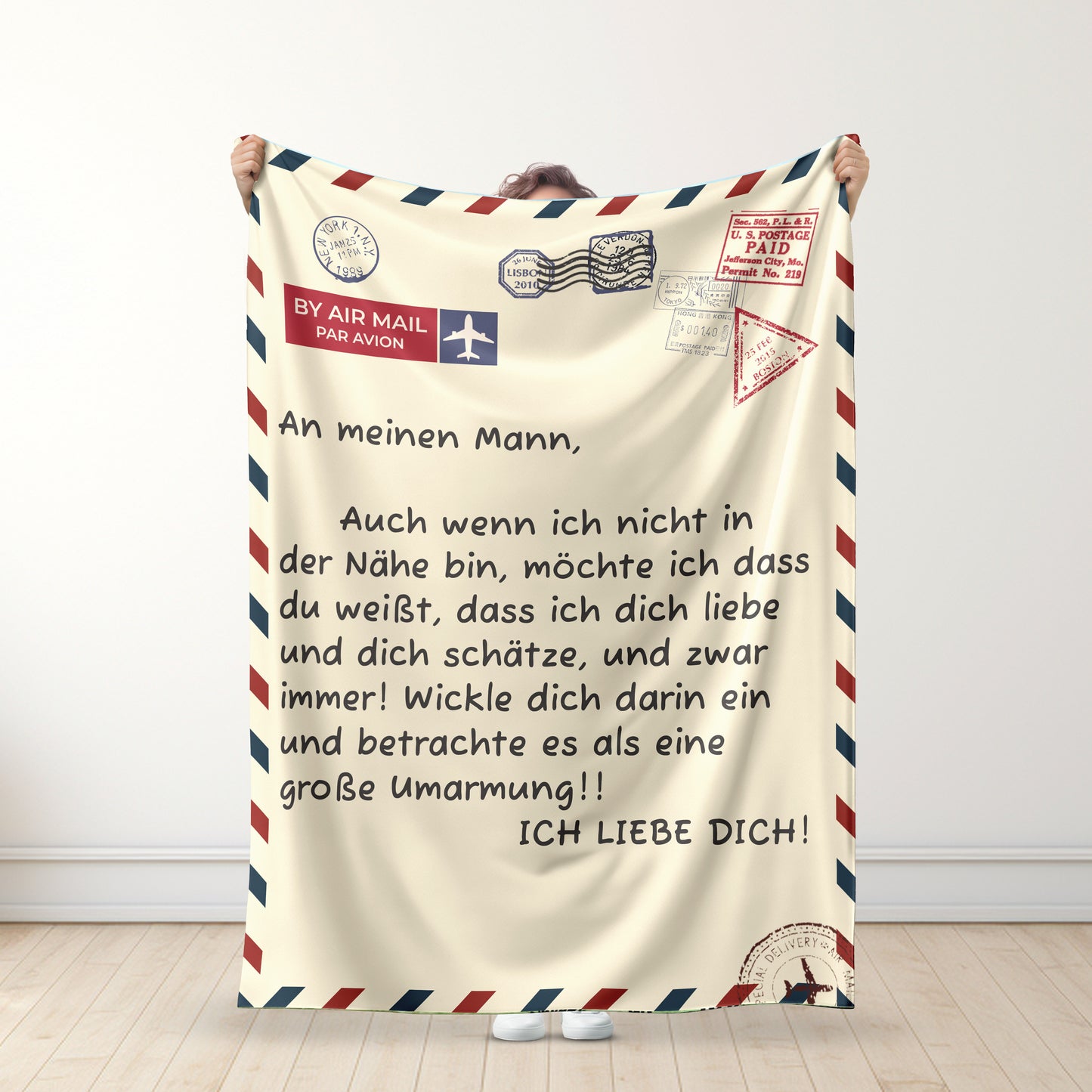An meine(n) Ehefrau/Ehemann - Premium Decke™ Ver. 3