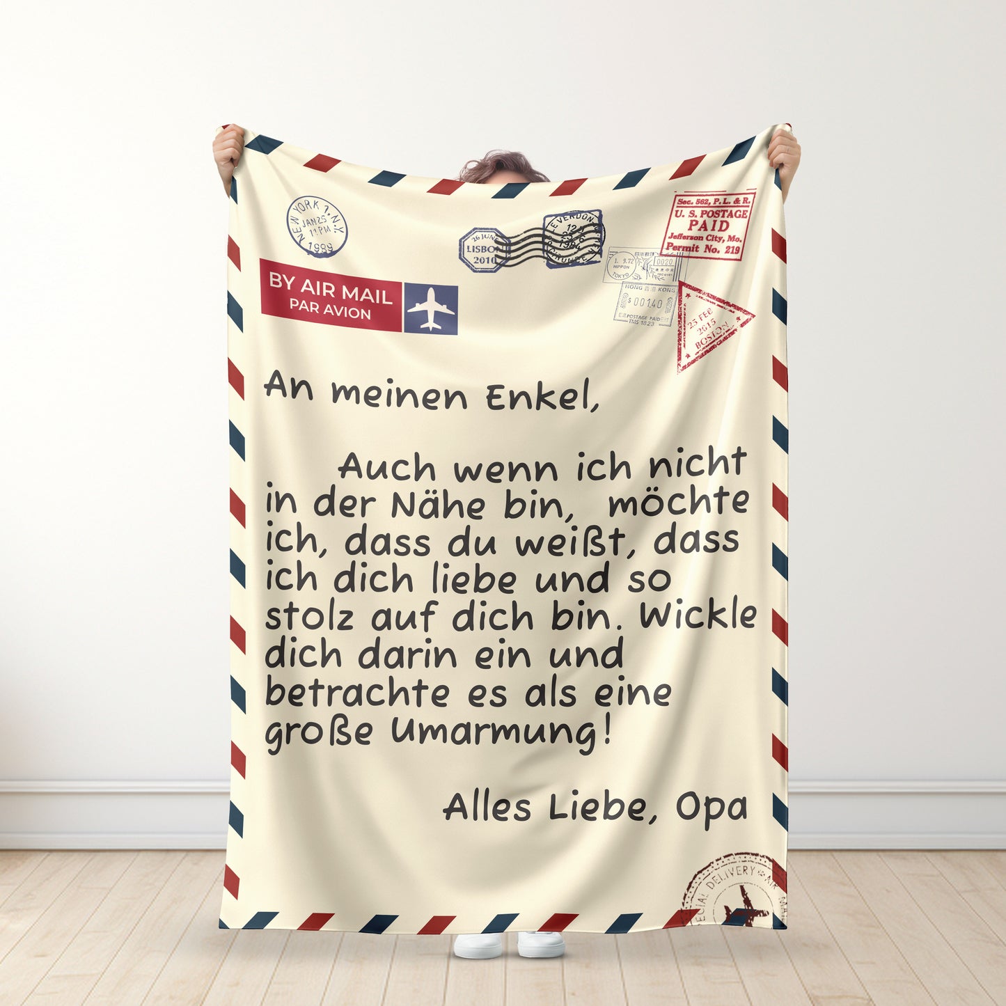 Opa - Für Meine Enkelin / Für Meinen Enkel - Premium Decke™ Ver.3