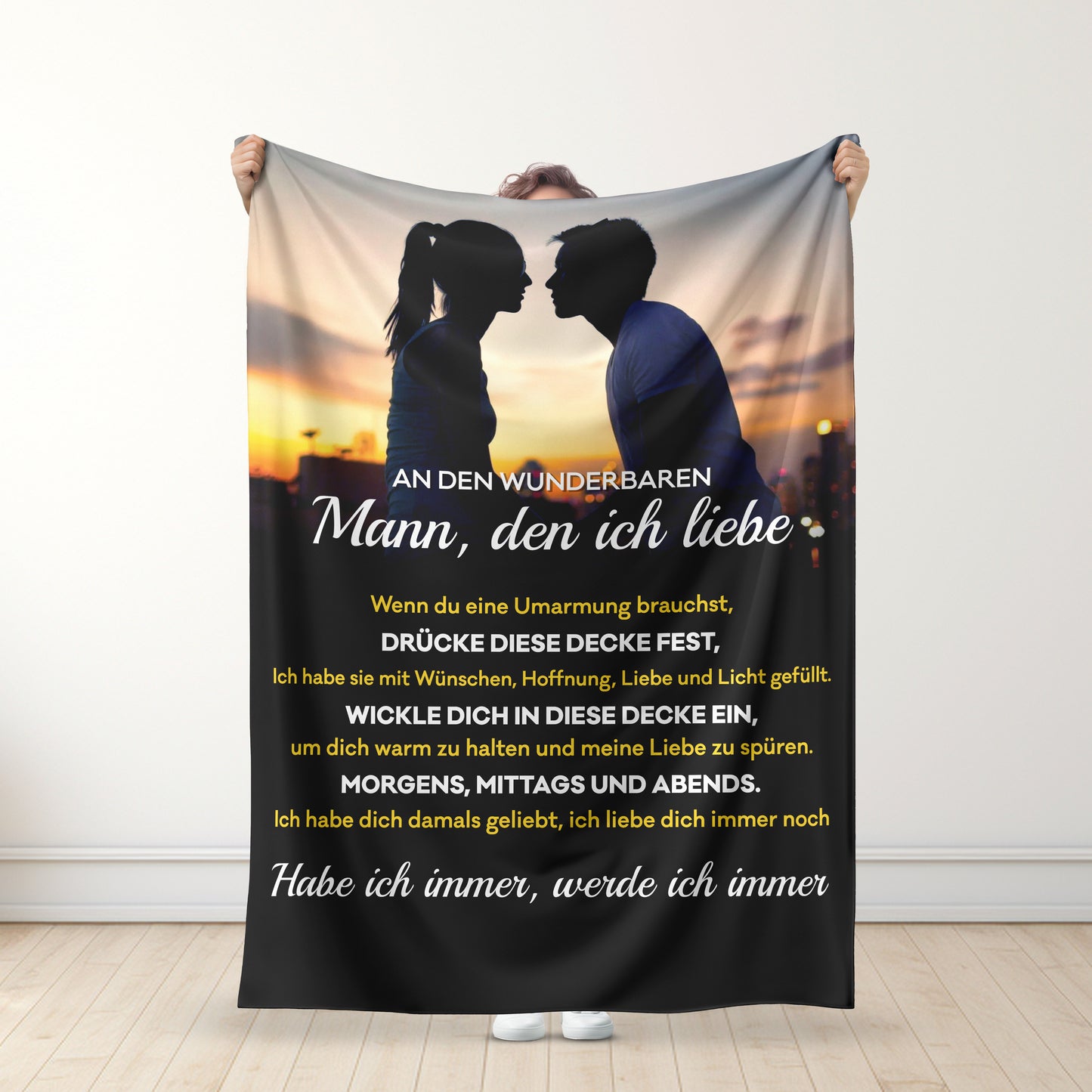 Ich schätze dich - An meine(n) Ehefrau/ Ehemann - Premium Decke™