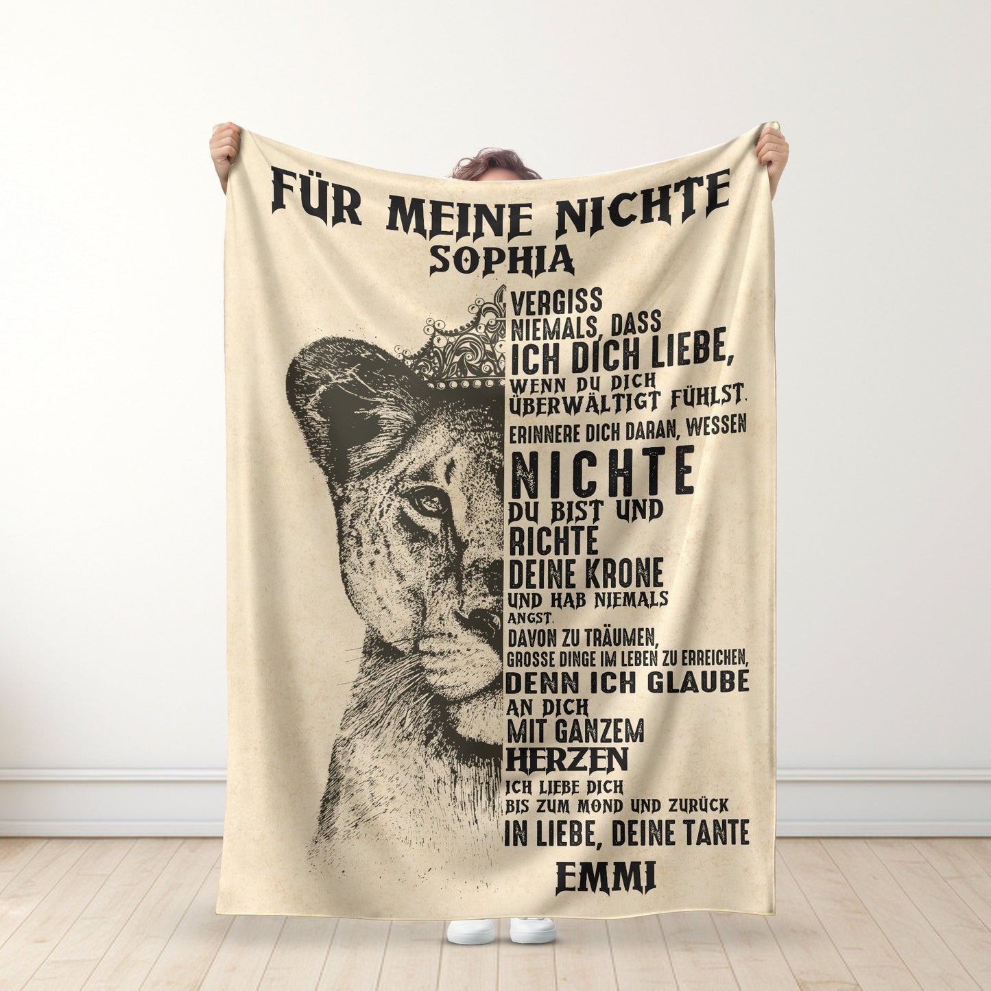 Für meine Nichte Personalisierte Premium-Decke™