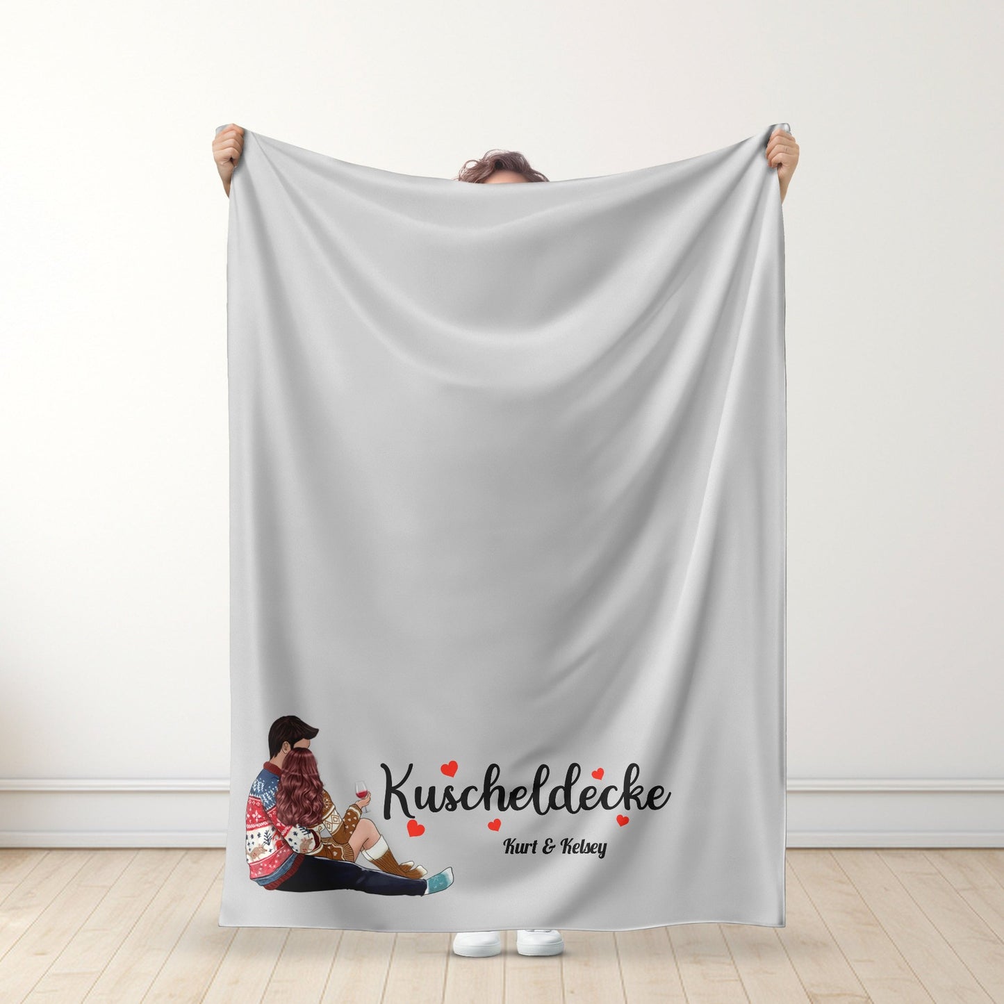 Unsere Kuscheldecke - Personalisierte Premium-Decke Ver4™