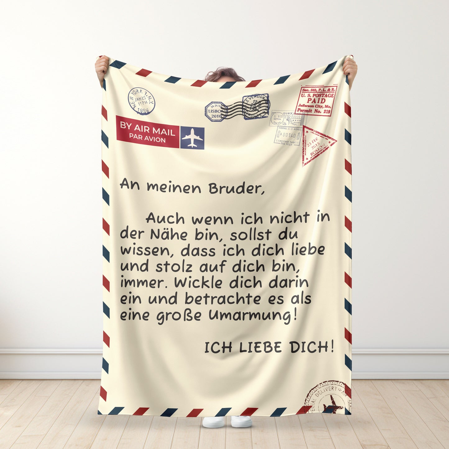 An meine(n) Schwester/Bruder Premium-Decke™ Ver.3