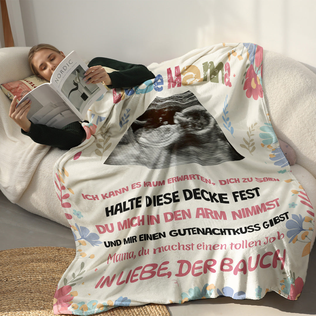 Liebe Mama - Personalisierte Fotodecke für Mama - Muttertag