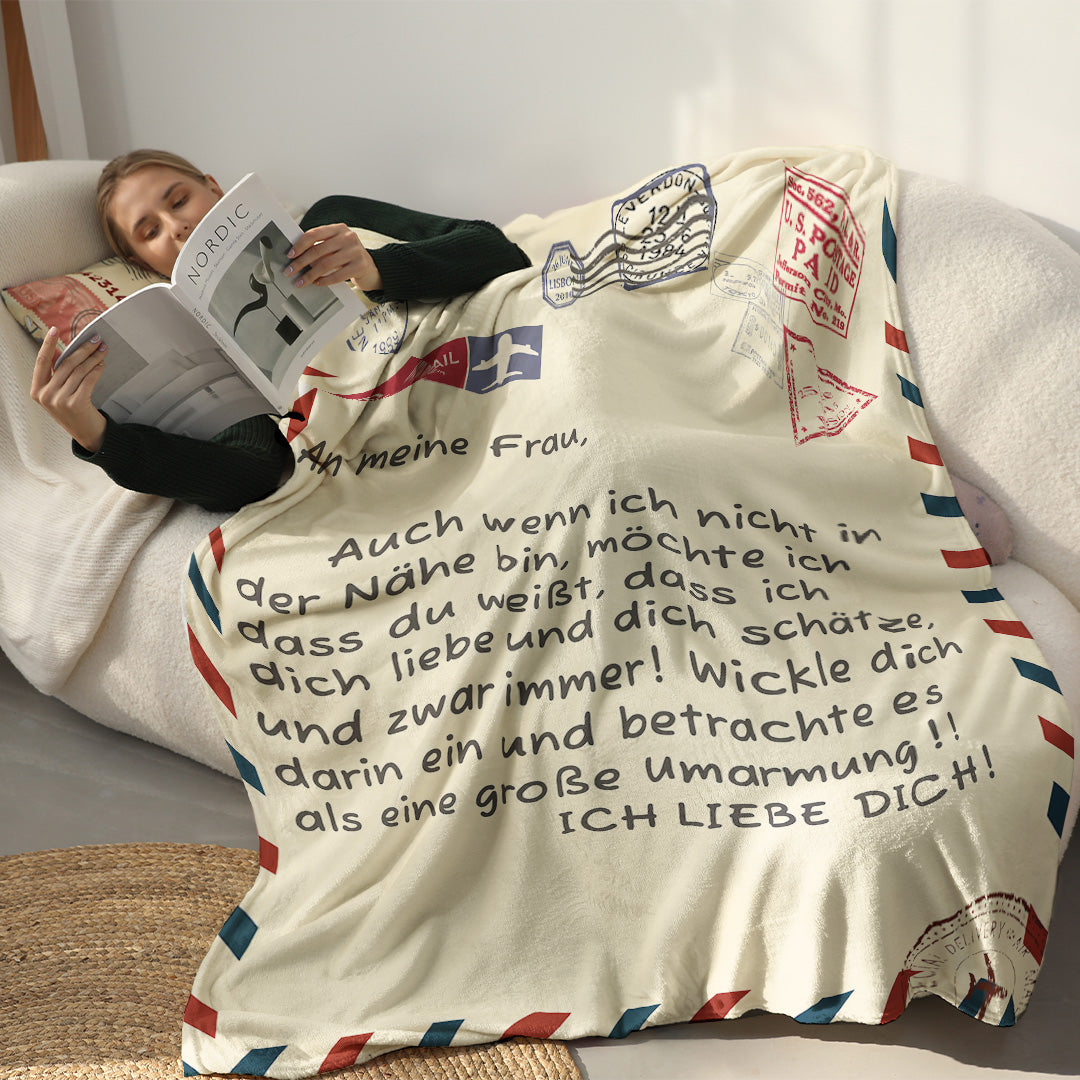 An meine(n) Ehefrau/Ehemann - Premium Decke™ Ver. 3