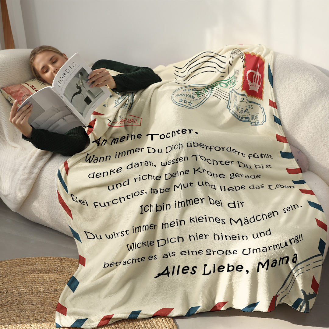 Für meine Tochter / Für meinen Sohn – Personalisierte Premium-Decke™