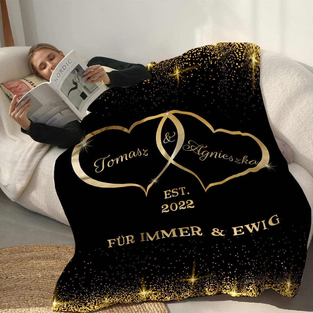 Für den, der mein Herz bewahrt - Personalisierte Premium-Decke™