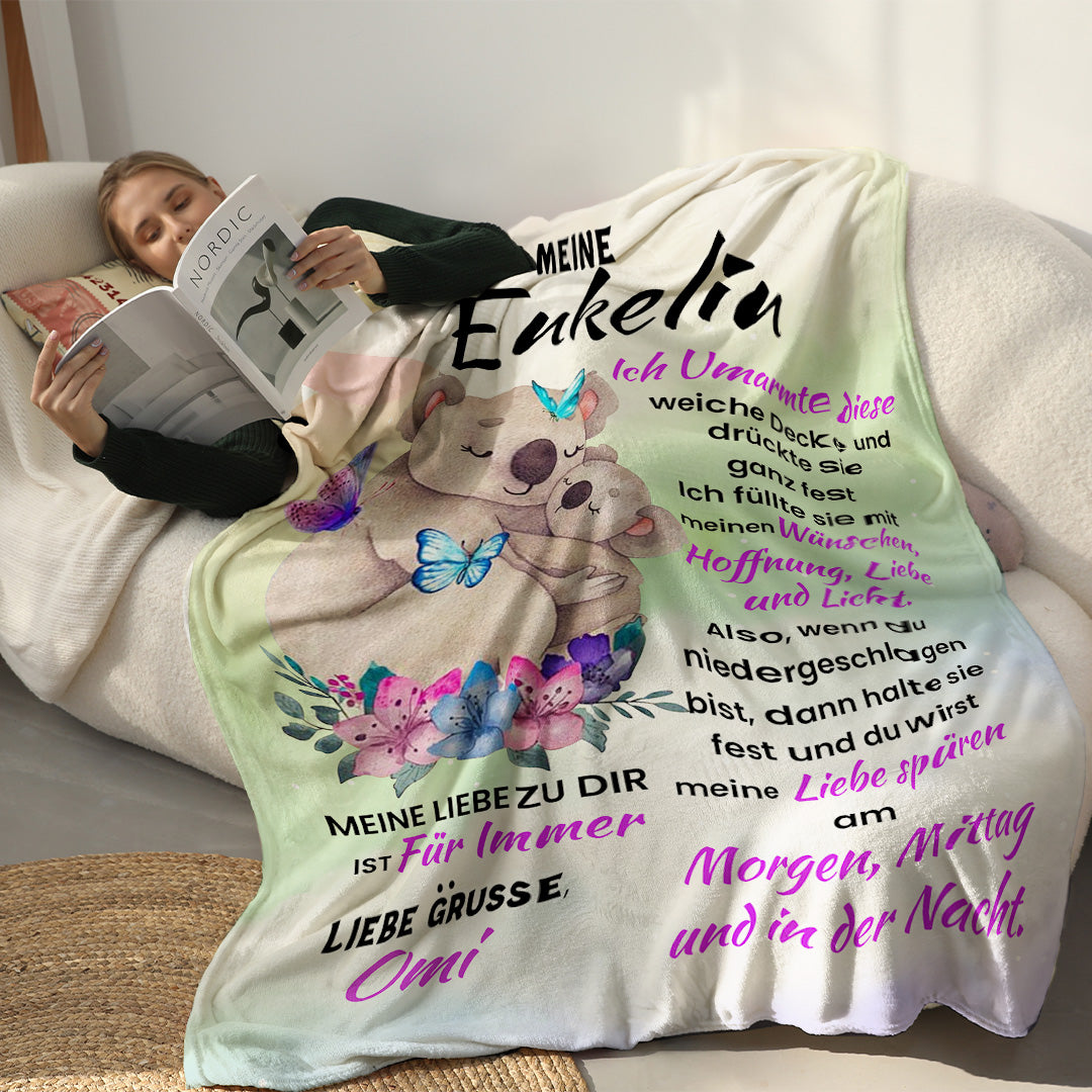 Süßer Koala - Oma für meine Enkelin/Enkel Premium Decke™