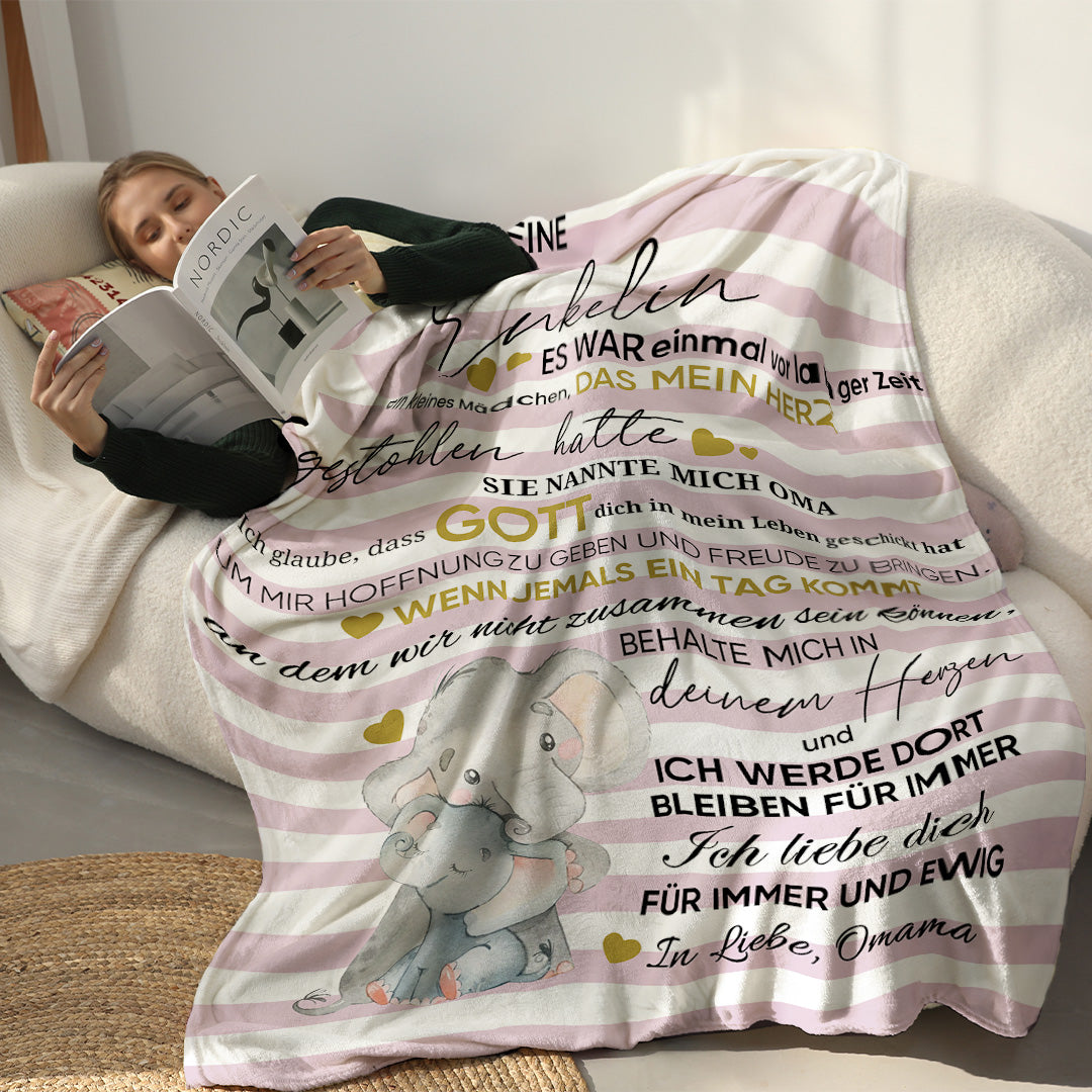 Ich liebe dich für immer - Oma - Für meine Enkelin / Für meinen Enkel - Premium Decke™