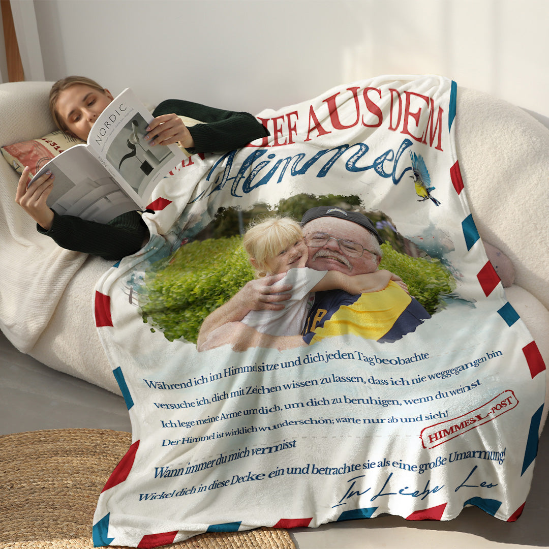 Ein Brief vom Himmel - Personalisierte Premium-Decke - Ver3™