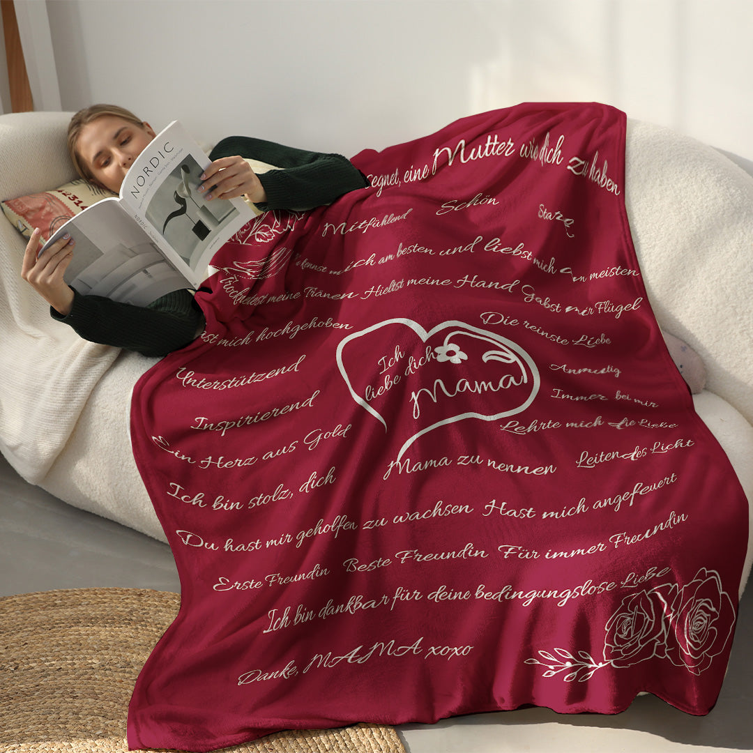 Ich liebe dich, Mama! Premium-Decke™