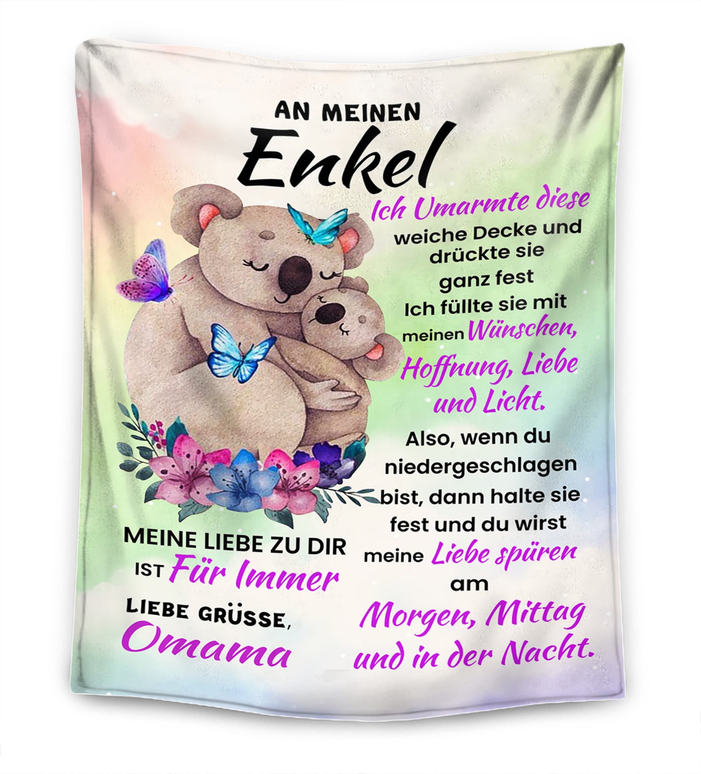 Süßer Koala - Oma für meine Enkelin/Enkel Premium Decke™