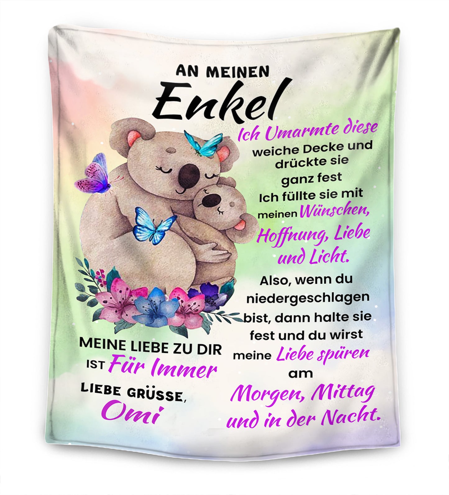 Süßer Koala - Oma für meine Enkelin/Enkel Premium Decke™