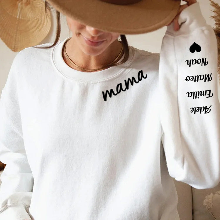 Geschenk für Mama/Oma – Mama Halsausschnitt – Personalisierter Sweater