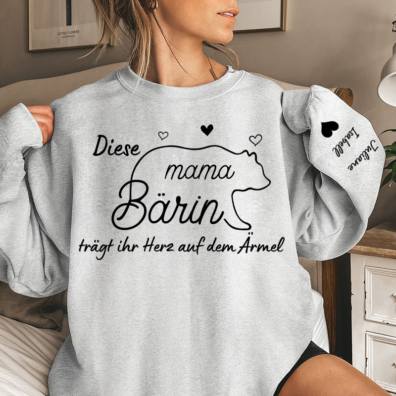 Geschenk für Mama/Oma – Mama Bärin – Personalisierter Sweater