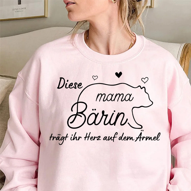 Geschenk für Mama/Oma – Mama Bärin – Personalisierter Sweater