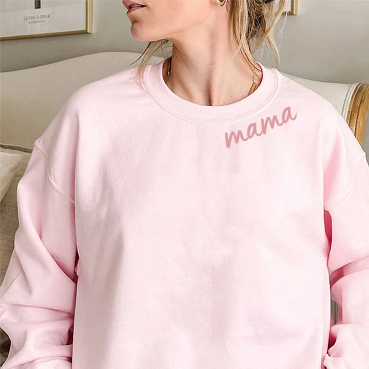 Geschenk für Mama/Oma – Mama Halsausschnitt – Personalisierter Sweater
