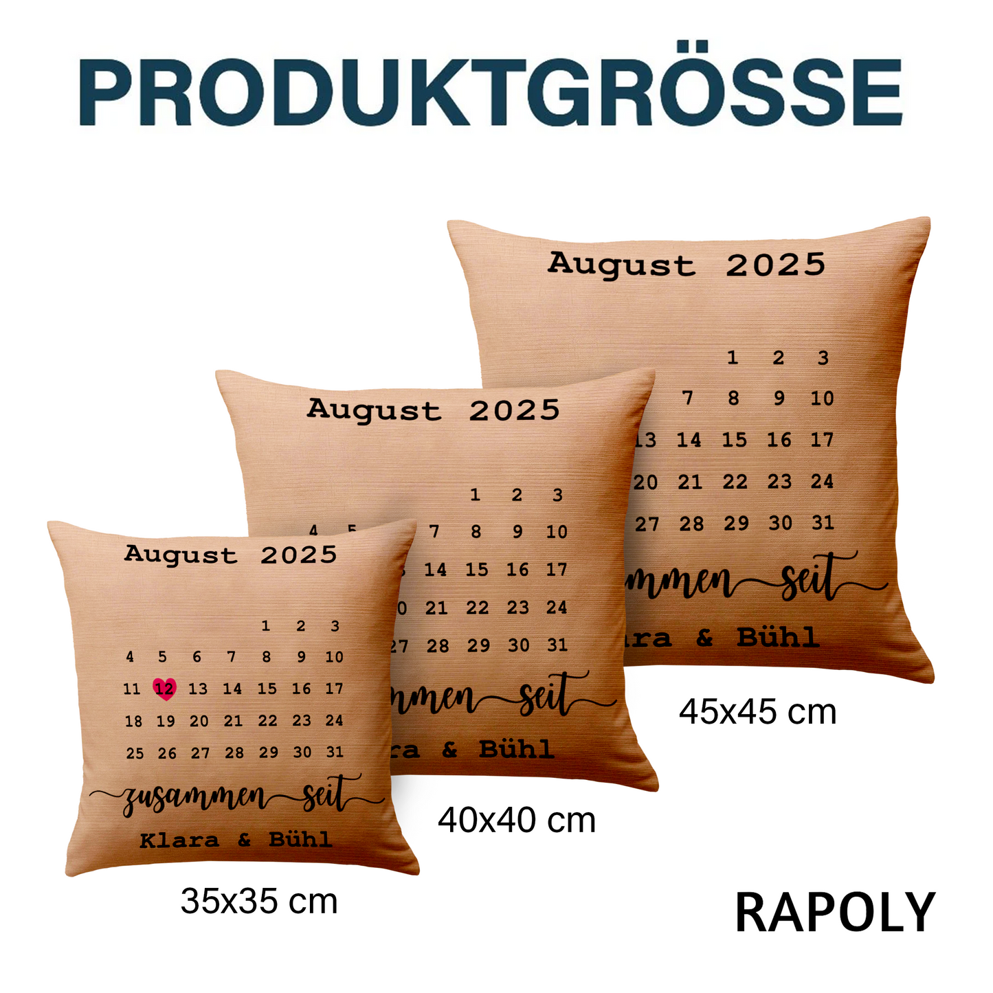 Geschenk für Paare - Das Datum, an dem alles begann - Personalisiertes Kissen
