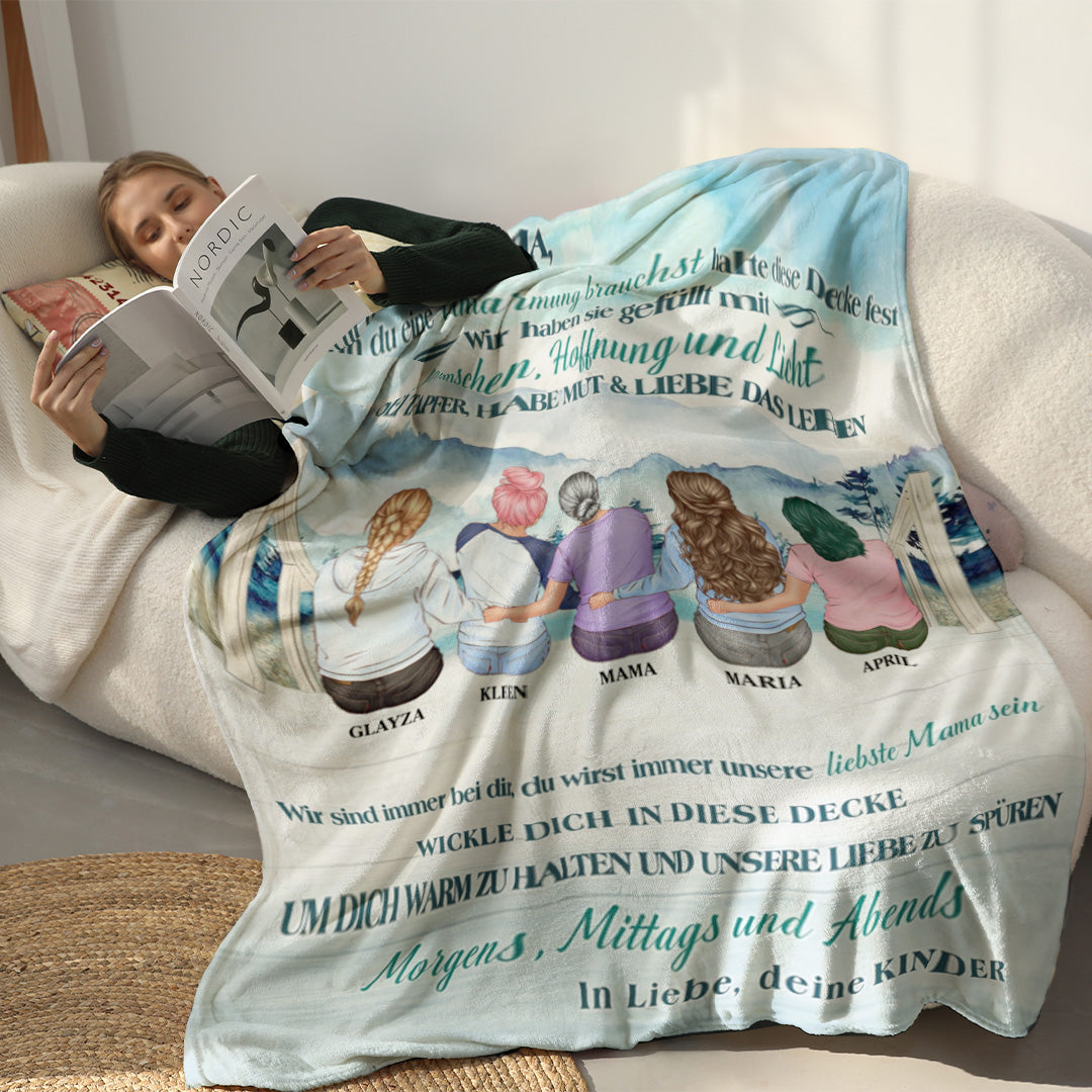 Für meine Mama - Halte diese Decke fest - Personalisierte Premium-Decke™