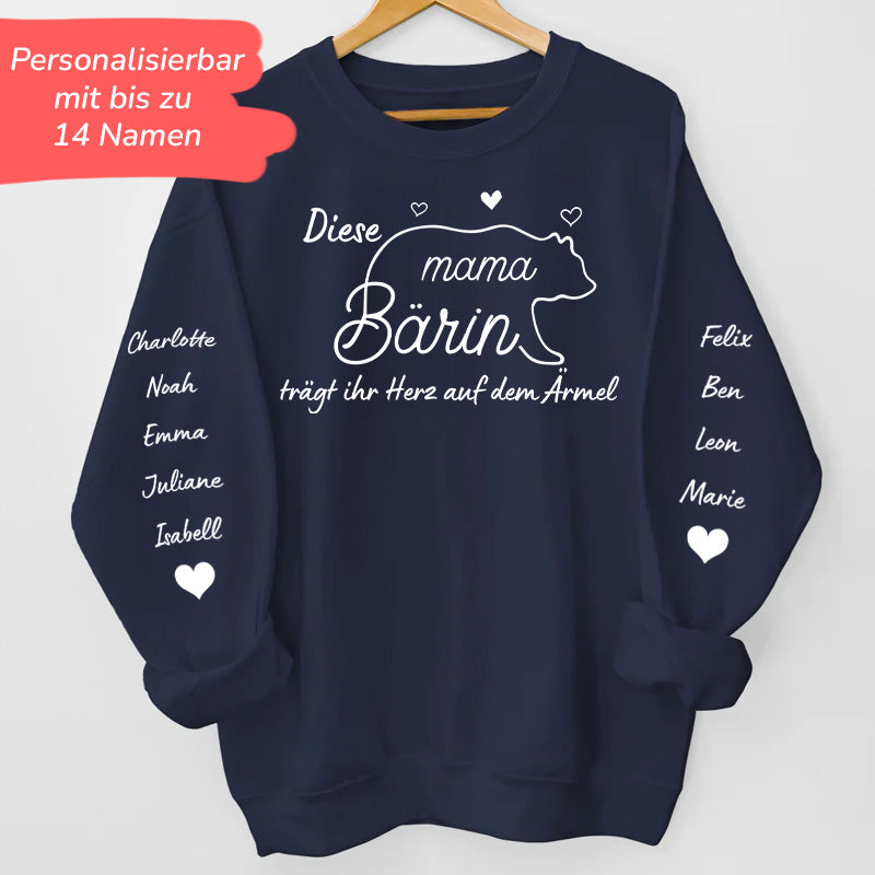 Geschenk für Mama/Oma – Mama Bärin – Personalisierter Sweater
