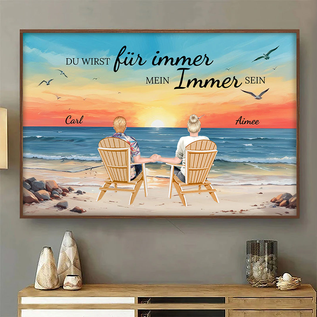 Du und ich, wir schaffen das - Geschenke Für Paare - Personalisiertes Wandkunst