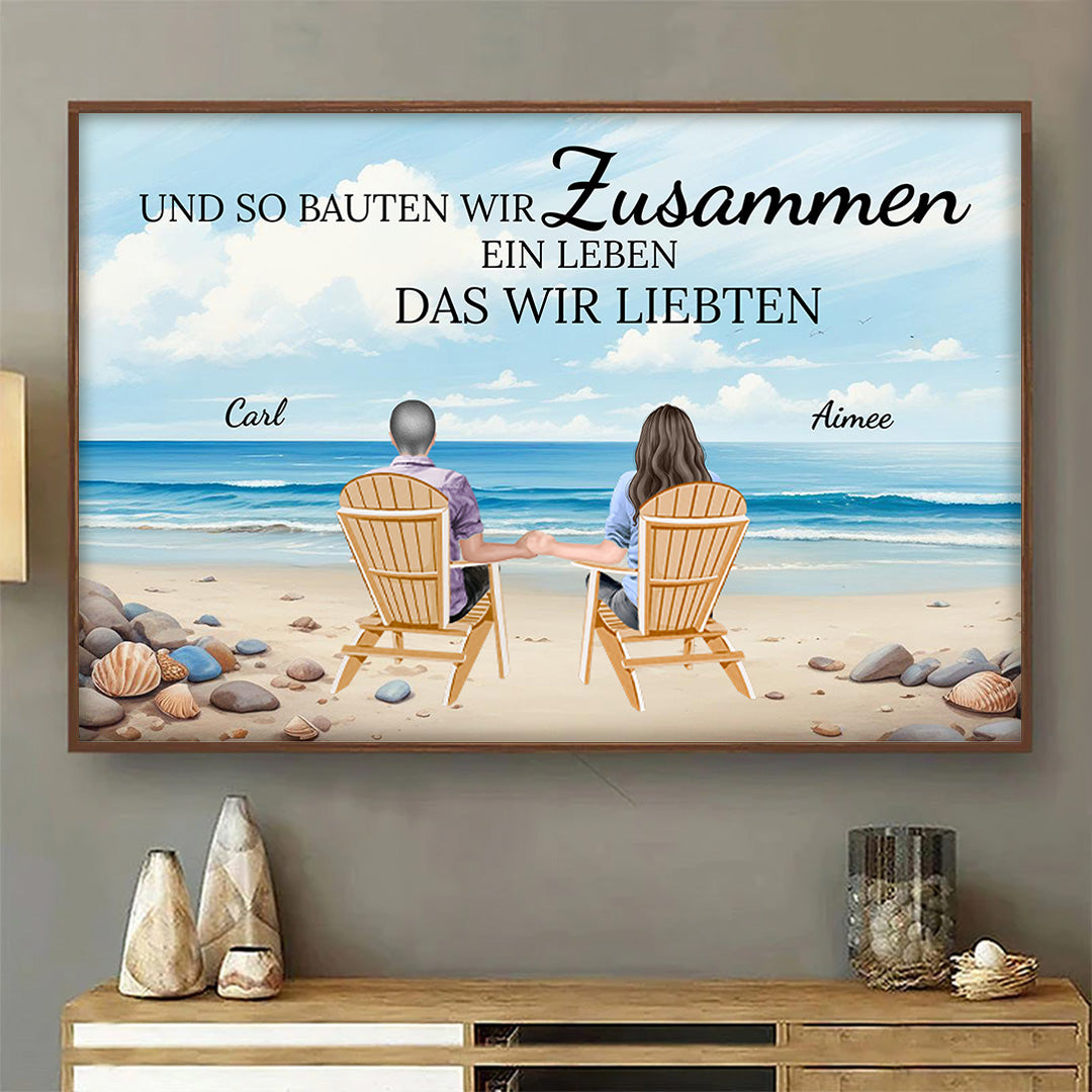 Du und ich, wir schaffen das - Geschenke Für Paare - Personalisiertes Wandkunst