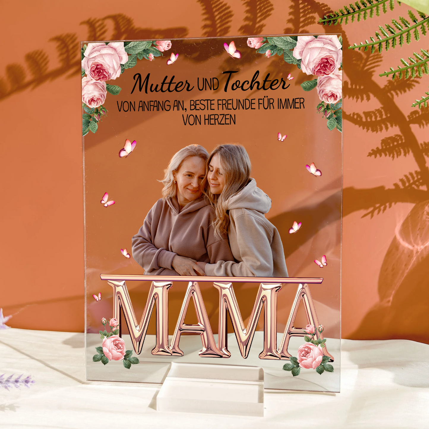 Mutter Und Kinder Beste Freunde Für Immer - Personalisierte Acrylfotoplatte - Muttertag