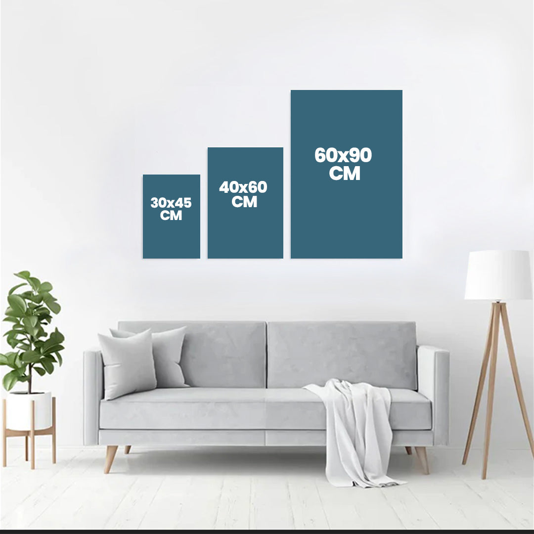 Wo sich unsere Wege kreuzen - Geschenk für Paare - Personalisierte Wandkunst