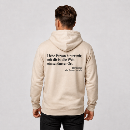 Du bist genug Hoodie mit Reißverschluss