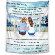 Für meine Tochter - Halte diese Decke fest - Personalisierte Premium-Decke - Ver1™