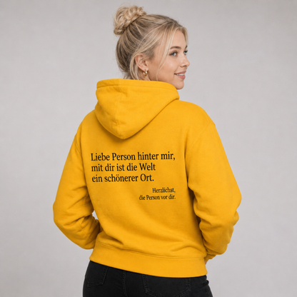 Du bist genug Hoodie mit Reißverschluss