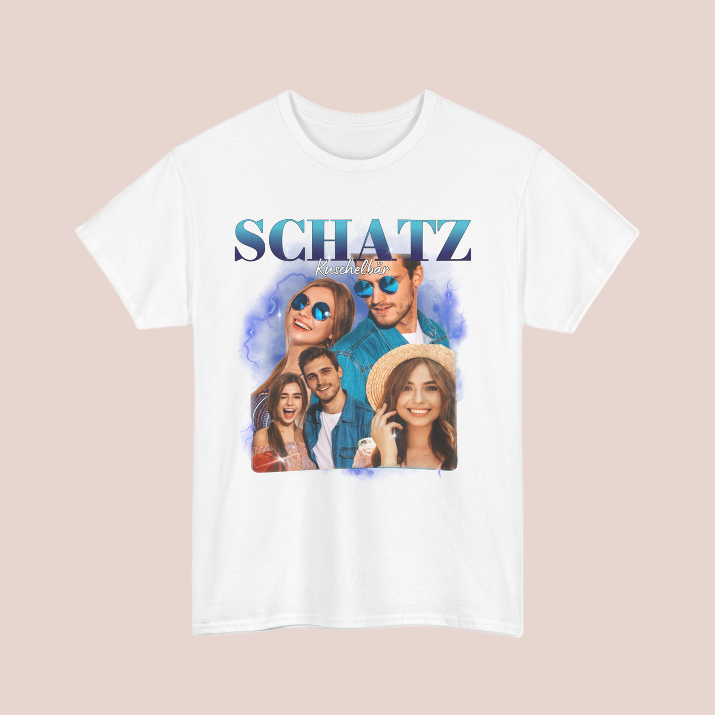 Geschenk für Paare – Vintage Bootleg – Personalisierter T-Shirt