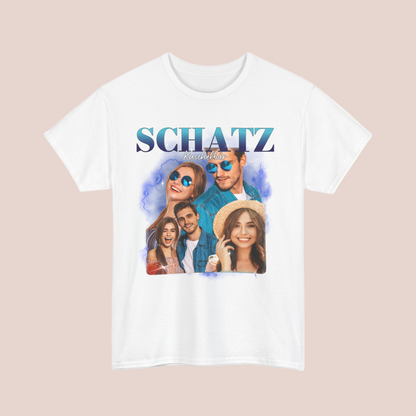 Geschenk für Paare – Vintage Bootleg – Personalisierter T-Shirt
