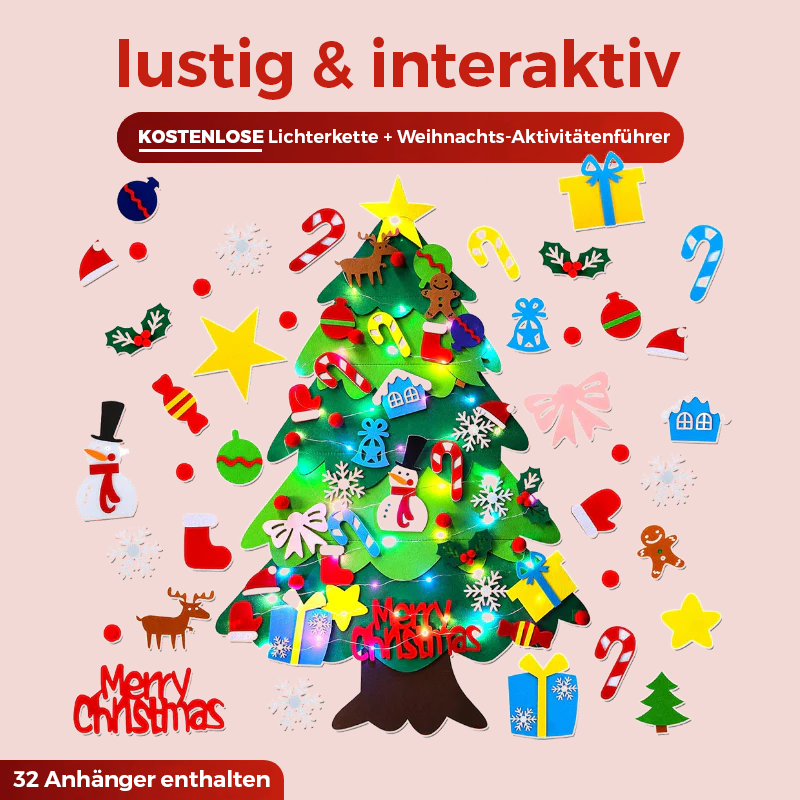 Geschenk für Kinder - Filz-Weihnachtsbaum