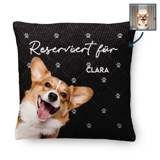 Geschenk für Tierbesitzer - Reserviert Für - Personalisiertes Kissen