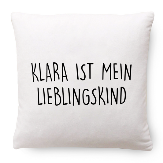 Geschenk für Mama/Papa – Lieblingskind – Personalisiertes Kissen
