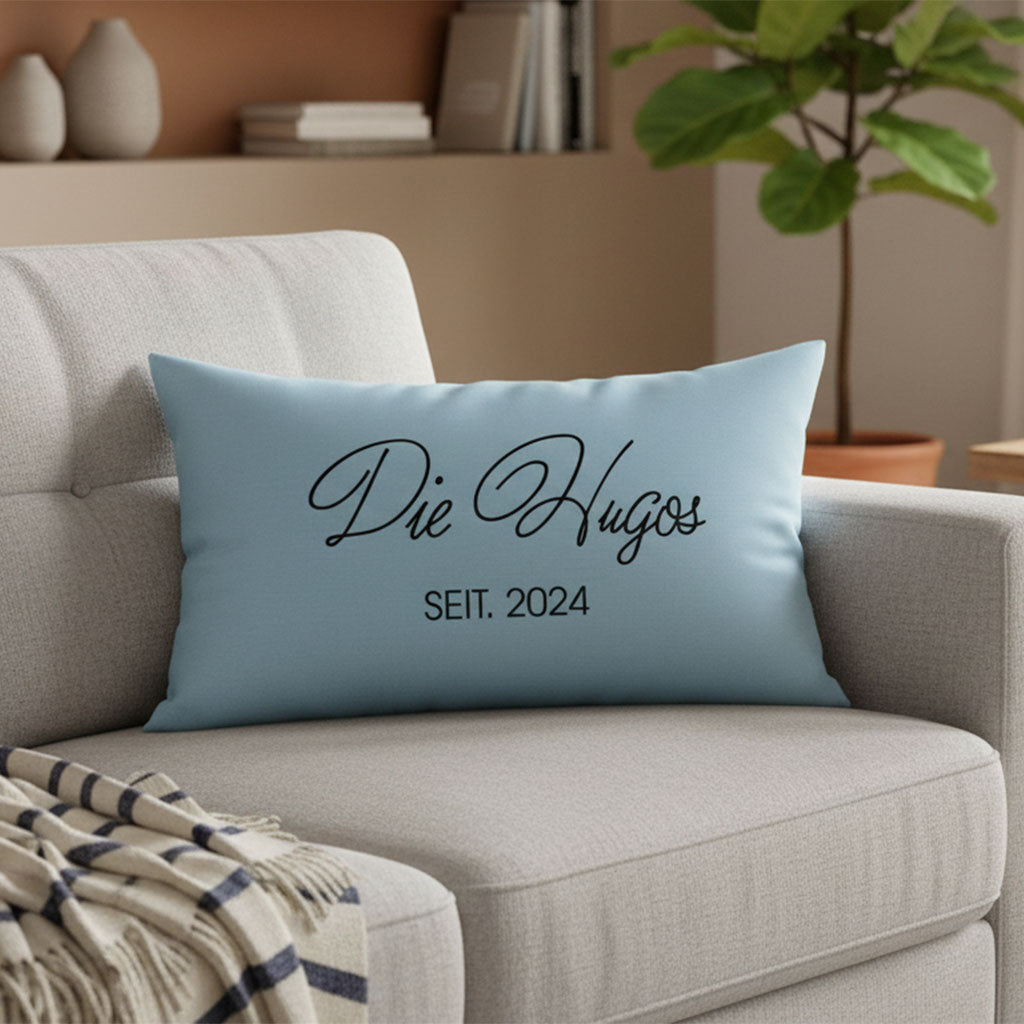 Geschenk für Familie - Familienname-Kissen - Personalisiertes Kissen