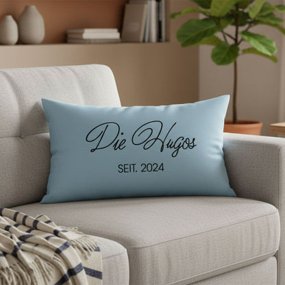 Geschenk für Familie - Familienname-Kissen - Personalisiertes Kissen