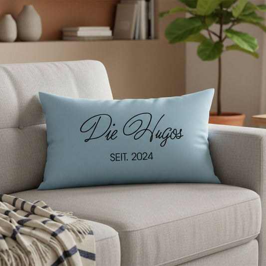 Geschenk für Familie - Familienname-Kissen - Personalisiertes Kissen