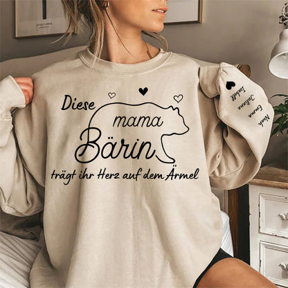 Geschenk für Mama/Oma – Mama Bärin – Personalisierter Sweater