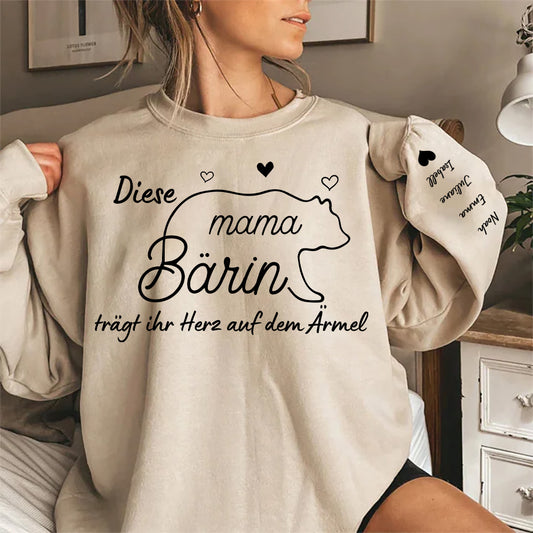 Geschenk für Mama/Oma – Mama Bärin – Personalisierter Sweater
