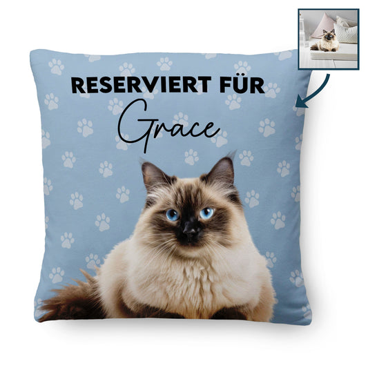 Geschenk für Tierbesitzer - Reserviert Für - Personalisiertes Kissen