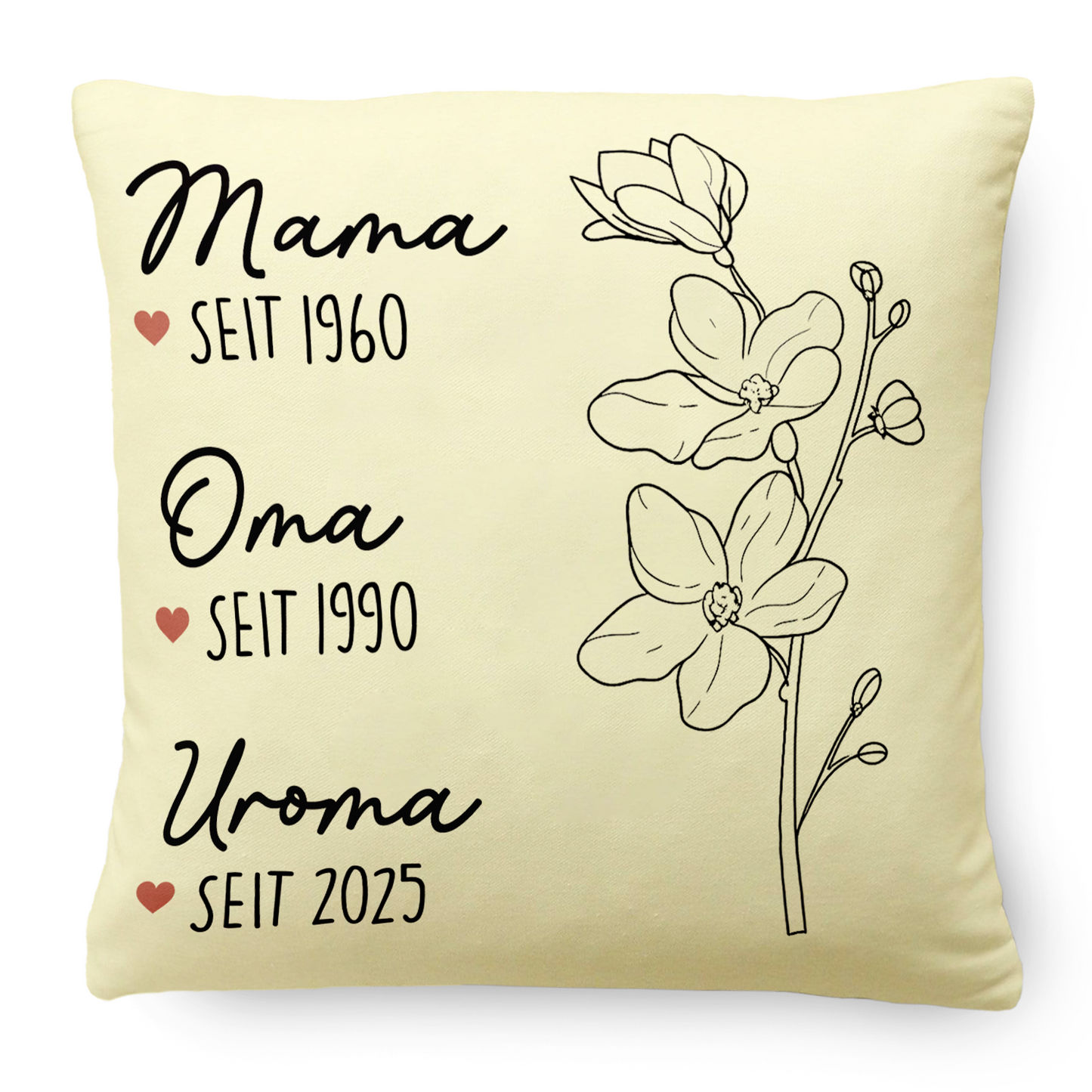 Geschenk für Oma – Uroma – Personalisiertes Kissen