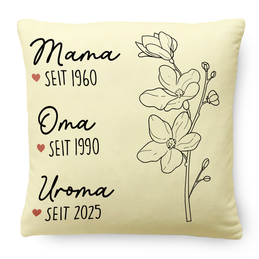 Geschenk für Oma – Uroma – Personalisiertes Kissen