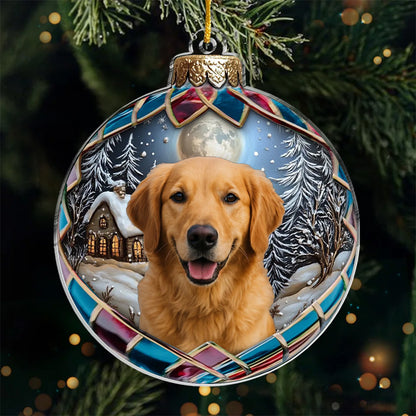 Geschenk für Tierliebhaber - Haustiere machen unser Leben ganz - Personalisierter Haustier-Fotoornament