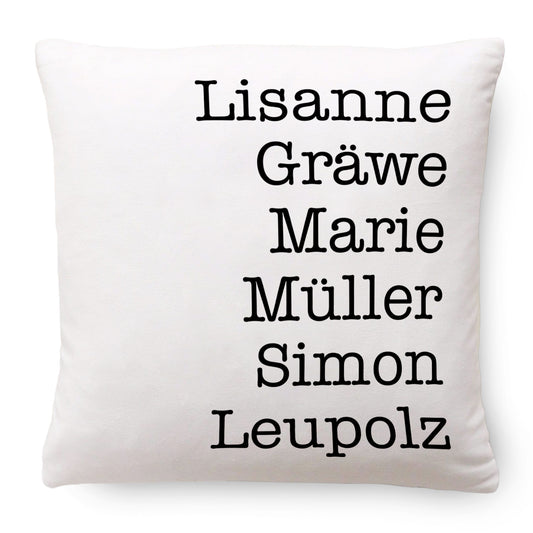 Geschenk für Familie – Familienname – Personalisiertes Kissen