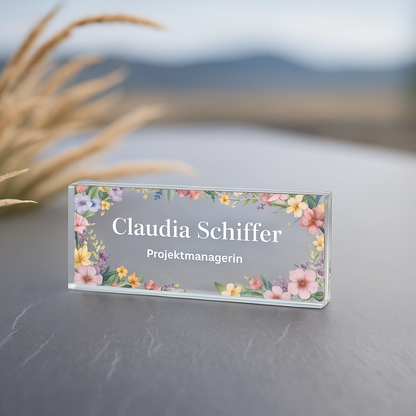 Namensschild – Personalisierte Schreibtisch-Namensplatte - Geschenk für alle