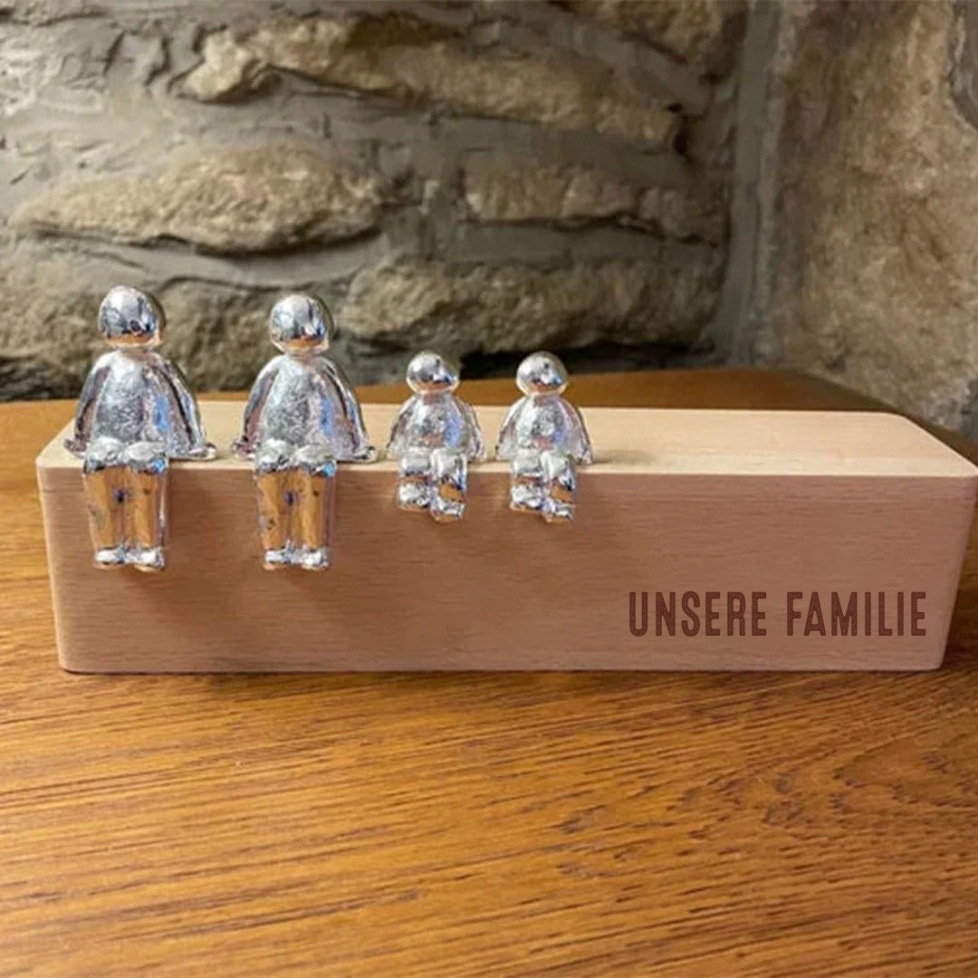 Geschenk für Familie – Skulptur-Figuren – Personalisierte Familien-Skulpturfiguren
